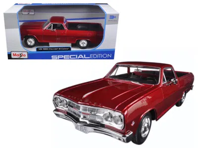 Maisto 1965 Chevrolet El Camino Metallic Red 1/25 Diecast Model Car By