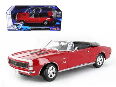 Maisto 1967 Chevrolet Camaro Ss 396 Convertible Red 1/18 Diecast Model Car By