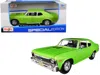 Maisto 1970 Chevrolet Nova Ss Metallic Green 1/24 Diecast Model Car By