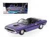Maisto 1970 Dodge Challenger R/t Convertible Purple 1/24 Diecast Model Car By