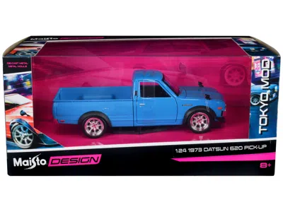 Maisto 1973 Datsun 620 Pickup Truck Blue "tokyo Mod" " Design" Series 1/24 Diecast Model Car In Multi