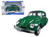 Maisto 1973 Volkswagen Beetle Green 1/24 Diecast Model Car By