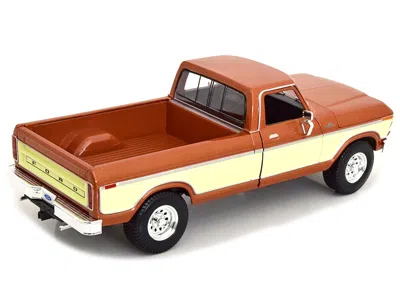 Maisto 1979 Ford F-150 Ranger Pickup Truck Brown Metallic And Cream "special Edition" 1/18 Diecast Model Ca