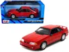 Maisto 1993 Ford Mustang Svt Cobra Red "special Edition" Series 1/24 Diecast Model Car By  In Red