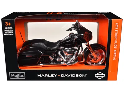 Maisto 2015 Harley-davidson Street Glide Special Black 1/12 Diecast Motorcycle Model By
