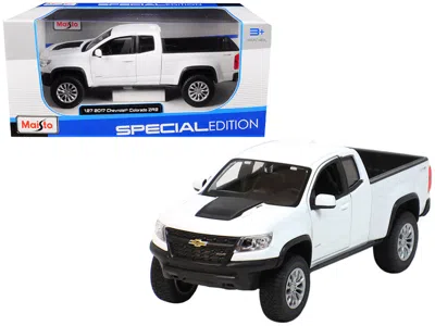 Maisto 2017 Chevrolet Colorado Zr2 Pickup Truck White 1/27 Diecast Model Car By