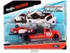 Maisto 2018 Ford Gt #1 Heritage Edition With Flatbed Truck Red With White Stripes "elite Transport" Series