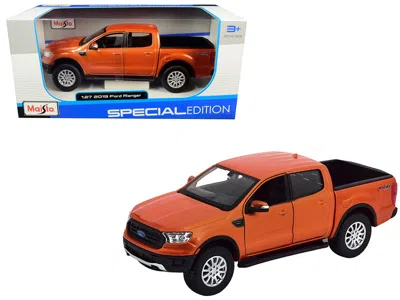 Maisto 2019 Ford Ranger Fx4 Off Road Pickup Truck Copper Orange Metallic 1/27 Diecast Model Car By