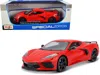 Maisto 2020 Chevrolet Corvette Stingray C8 Red 1/18 Diecast Model Car By  In Red