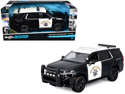 Maisto 2021 Chevrolet Tahoe "california Highway Patrol" Black And White "authority" " Design" Series
