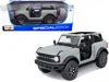 Maisto 2021 Ford Bronco Badlands Light Gray "special Edition" 1/18 Diecast Model Car By