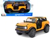 Maisto 2021 Ford Bronco Badlands Orange Metallic "special Edition" 1/18 Diecast Model Car By