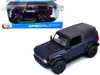 Maisto 2021 Ford Bronco Wildtrak Dark Blue Metallic With Dark Gray Top "special Edition" 1/18 Diecast Model