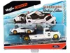 Maisto 2021 Ford Gt #98 Heritage Edition With Flatbed Truck White And Black "elite Transport" Series 1/64 D