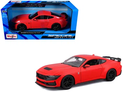 Maisto 2024 Ford Mustang Dark Horse Red "special Edition" Series 1/24 Diecast Model Car By