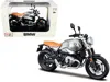 Maisto Bmw R Ninet Scrambler Meatllic Gray With Plastic Display Stand 1/12 Diecast Motorcycle Model By Mais In Multi
