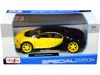 Maisto Bugatti Chiron Yellow And Black 1/24 Diecast Model Car By
