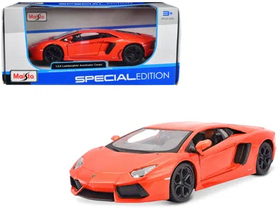 Maisto Lamborghini Aventador Lp700-4 Orange 1/24 Diecast Model Car By