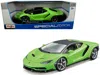 Maisto Lamborghini Centenario Lime Green With Matt Black Top 1/18 Diecast Model Car By