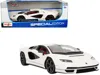 Maisto Lamborghini Countach Lpi 800-4 White With Black Accents And Red Interior "special Edition" 1/18 Diec In White