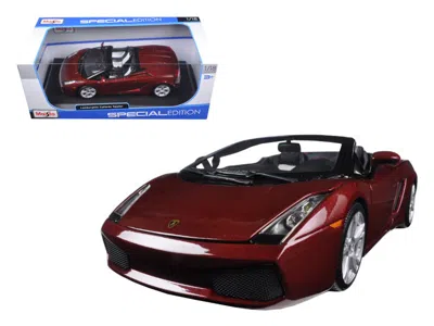 Maisto Lamborghini Gallardo Spyder Burgundy 1/18 Diecast Model Car By