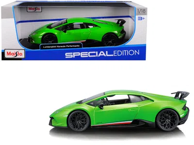 Maisto Lamborghini Huracan Performante Metallic Green 1/18 Diecast Model Car By