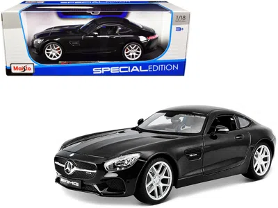 Maisto Mercedes Benz Amg Gt Black Metallic "special Edition" 1/18 Diecast Model Car By