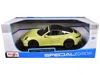 Maisto Porsche 911 Targa 4 Gts (992.2) Yellow With Black Top "special Edition" Series 1/18 Diecast In Yellow