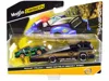 Maisto Ramp Truck #80 Dark Gray Metallic With Gold Metallic Stripes "jdm Garage" And 1980 Datsun 280zx (s13
