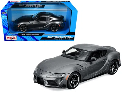 Maisto Toyota Gr Supra Gray Metallic "special Edition" Series 1/24 Diecast Model Car By