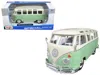 Maisto Volkswagen Van Samba Bus Green And Cream 1/25 Diecast Model By  In Green