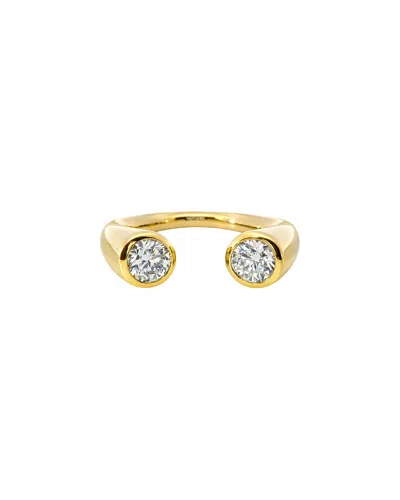 Maitre De Diamant 14k 1.03 Ct. Tw. Lab-grown Diamond Cuff Ring In Gold