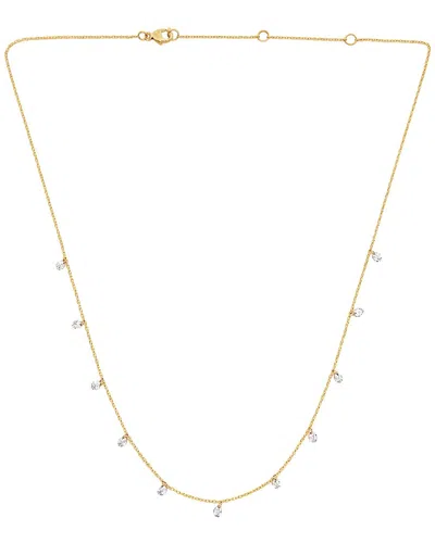 Maitre De Diamant 14k 1.32 Ct. Tw. Lab-grown Diamond Necklace In Gold