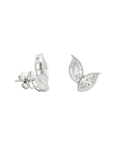 Maitre De Diamant 14k 2.92 Ct. Tw. Lab-grown Diamond Earrings In Metallic