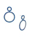 Maitre De Diamant 14k 8.20 Ct. Tw. Diamond & Sapphire Earrings
