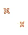 Maitre De Diamant 18k 0.02 Ct. Tw. Diamond & Pearl Earrings