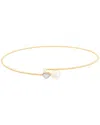 Maitre De Diamant 18k 0.02 Ct. Tw. Diamond & Pearl Necklace
