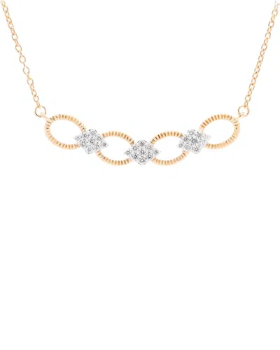 Maitre De Diamant 18k 0.36 Ct. Tw. Diamond Necklace In Gold