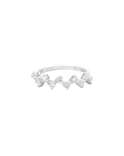 Maitre De Diamant 18k 0.47 Ct. Tw. Diamond Zig Zag Ring