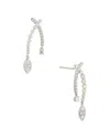 Maitre De Diamant 18k 0.88 Ct. Tw. Diamond Earrings