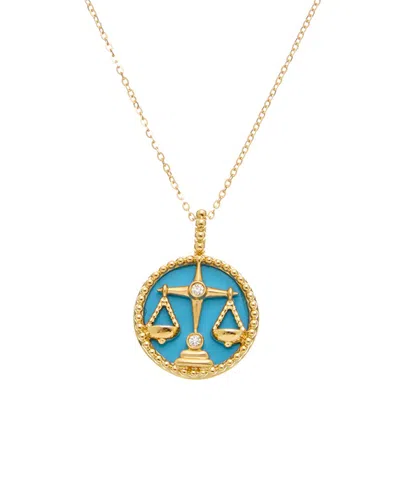 Maitre De Diamant 18k 1.60 Ct. Tw. Diamond & Turquoise Necklace