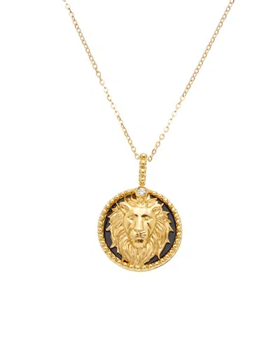 Maitre De Diamant 18k 2.02 Ct. Tw. Diamond & Black Agate Necklace