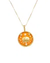 Maitre De Diamant 18k 2.15 Ct. Tw. Diamond & Red Agate Necklace In Gold