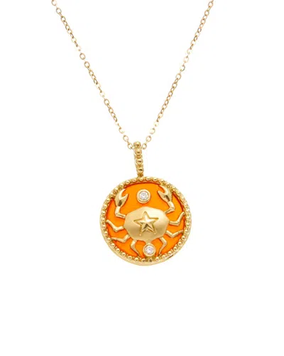 Maitre De Diamant 18k 2.15 Ct. Tw. Diamond & Red Agate Necklace