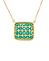 MAITRE DE DIAMANT MAITRE DE DIAMANT 18K 2.60 CT. TW. DIAMOND & EMERALD NECKLACE