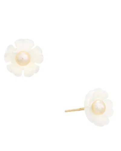 Maitre De Diamant 18k 3-4mm Pearl Earring