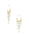 Maitre De Diamant 18k 3-4mm Pearl Earring