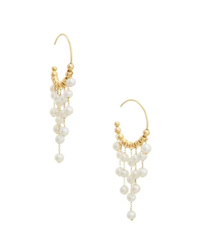 Maitre De Diamant 18k 3-4mm Pearl Earring