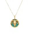 Maitre De Diamant 18k 3.17 Ct. Tw. Diamond & Malachite Necklace In Gold