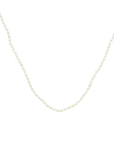 Maitre De Diamant 18k 3mm Pearl Necklace